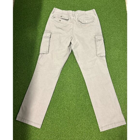 Old Navy 100% Cotton Gray Straight Leg Cargo Pockets Pants Men's 34x32 - Picture 7 of 9